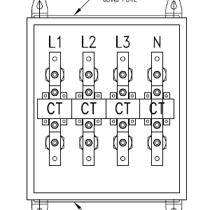 4CT DIGITAL POWER ANALYZERS METER PANEL